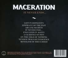 Maceration: It Never Ends, CD