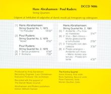 Poul Ruders (geb. 1949): Streichquartette Nr.2 &amp; 3, CD