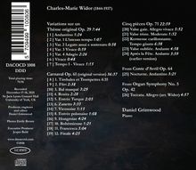 Texte über klassische Musikwerke von Charles-Marie Widor, darunter "Carnaval Op. 61" und "Cinq pièces Op. 71".