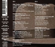 CD 1 mit Werken von Vaughan Williams, Delius, Walton, Sarasate und Kreisler. CD 2 mit Stücken von Schubert, Haydn.