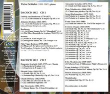 Victor Schiøler (1899-1967), piano. CD-Inhalte von DACOCD 1012 und DACOCD 1013 mit verschiedenen klassischen Kompositionen.