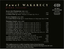 Pawel Wakarecy - Piano Recital, CD