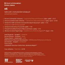 Witold Lutoslawski (1913-1994): Opera Omnia Vol.6, CD