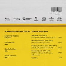 Arte dei Suonatori Piano Quartet - Warsaw Music Salon, CD