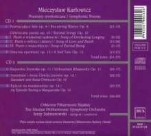 Mieczyslaw Karlowicz (1876-1909): Symphonische Dichtungen, 2 CDs
