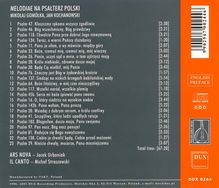 Melodies for the Polish Psalter, CD