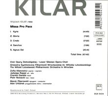 Wojciech Kilar (1932-2013): Missa Pro Pace, CD