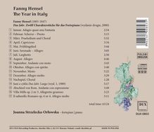 Fanny Mendelssohn-Hensel (1805-1847): Das Jahr - 12 Charakterstücke für Klavier, CD