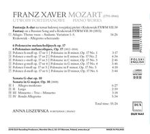 Franz Xaver Mozart (1791-1844): Klavierwerke, CD