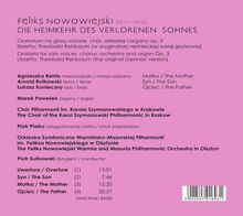 Felix Nowowiejski (1877-1946): Die Heimkehr des verlorenen Sohnes, CD