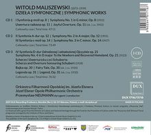 Witold Maliszewski (1873-1939): Symphonien Nr.1-4, 3 CDs