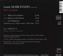 Louis Marchand (1669-1732): Pieces de Clavecin, CD