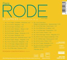Pierre Rode (1774-1830): Capricen Nr.1-24 für Violine solo, CD