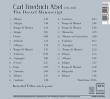 Carl Friedrich Abel (1723-1787): Musik für Viola da gamba - Das Drexel Manuskript, CD