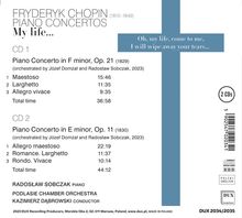 Frederic Chopin (1810-1849): Klavierkonzerte Nr.1 &amp; 2, 2 CDs