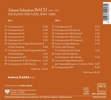 Johann Sebastian Bach (1685-1750): Die Kunst der Fuge BWV 1080, 2 CDs