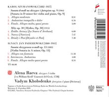 Alena Baeva - Szymanowski / Paderewski, CD