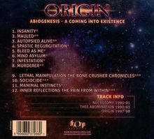 Origin: Abiogenesis - A Coming Into Existence, CD