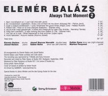 Elmer Balazs: Always That Moment 2, CD