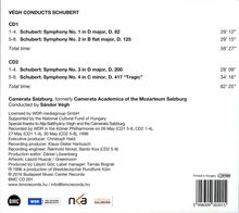 Franz Schubert (1797-1828): Symphonien Nr.1-4, 2 CDs