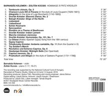 Barnabas Kelemen &amp; Zoltan Kocsis - Hommage a Fritz Kreisler, CD