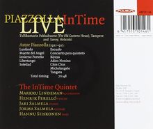 Astor Piazzolla (1921-1992): In Time - Live in Tampere &amp; Helsinki 1997, CD