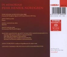 Rascher Saxophone Quartet - In Memoriam Pehr Henrik Nordgren, Super Audio CD