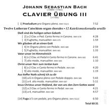 Johann Sebastian Bach (1685-1750): Choräle BWV 678-689, Super Audio CD