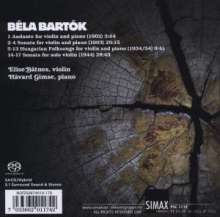 Bela Bartok (1881-1945): Sonate für Violine solo (1944), Super Audio CD