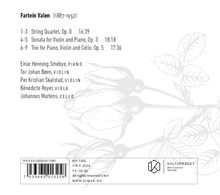 Fartein Valen (1887-1952): Kammermusik, CD
