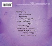 Liste von Songtiteln auf einem lila Hintergrund.