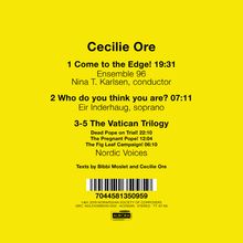 Cecilie Ore (geb. 1954): Vokalwerke, CD