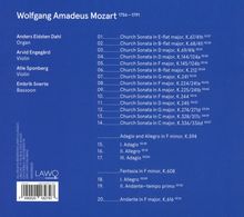 Wolfgang Amadeus Mozart (1756-1791): Kirchensonaten für Orgel, 2 Violinen &amp; Fagott, CD