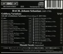 Johann Sebastian Bach (1685-1750): Goldberg-Variationen BWV 988, CD