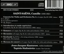 Camille Saint-Saens (1835-1921): Violinkonzert Nr.1, CD