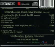 Jean Sibelius (1865-1957): Symphonien Nr.6 &amp; 7, CD