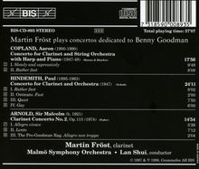 Martin Fröst spielt Benny Goodman gewidmete Konzerte, CD