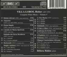 Heitor Villa-Lobos (1887-1959): Sämtliche Klavierwerke Vol.4, CD