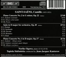 Camille Saint-Saens (1835-1921): Klavierkonzerte Nr.1 &amp; 2, CD