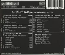 Wolfgang Amadeus Mozart (1756-1791): Flötenquartette Nr.1-4, CD