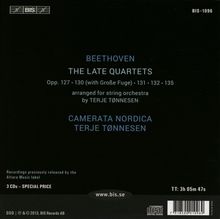 Ludwig van Beethoven (1770-1827): Streichquartette Nr.12-16 für Streichorchester, 3 CDs