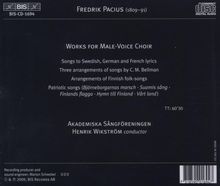 Fredrik Pacius (1809-1891): Werke für Männerchor, CD