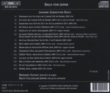Johann Sebastian Bach (1685-1750): Bach For Japan, CD