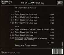 Viktor Ullmann (1898-1944): Sämtliche Klavierwerke, 2 CDs