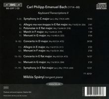 Carl Philipp Emanuel Bach (1714-1788): Transkriptionen für Cembalo Vol.2, CD