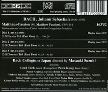 Johann Sebastian Bach (1685-1750): Matthäus-Passion BWV 244, 3 CDs