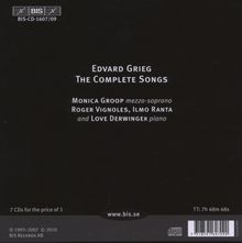 Edvard Grieg (1843-1907): Sämtliche Lieder, 7 CDs