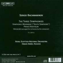 Sergej Rachmaninoff (1873-1943): Symphonien Nr.1-3, 3 CDs
