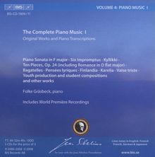 Jean Sibelius (1865-1957): The Sibelius Edition Vol.4 - Sämtliche Klavierwerke I, 5 CDs