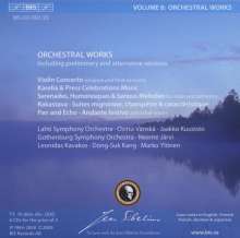 Jean Sibelius (1865-1957): The Sibelius Edition Vol.8 - Orchesterwerke, 6 CDs